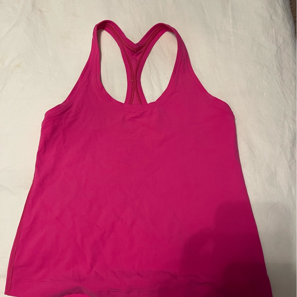 LULULEMON • Cool racerback nulu tank top • sonic pink size 6